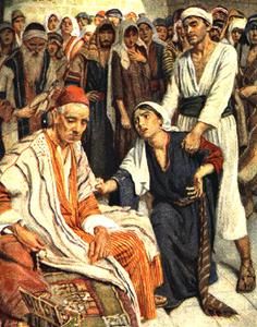 Persistent widow begging judge